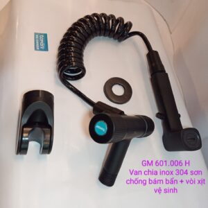 Vòi xịt vệ sinh + Van chia nước bồn cầu - 601.006H